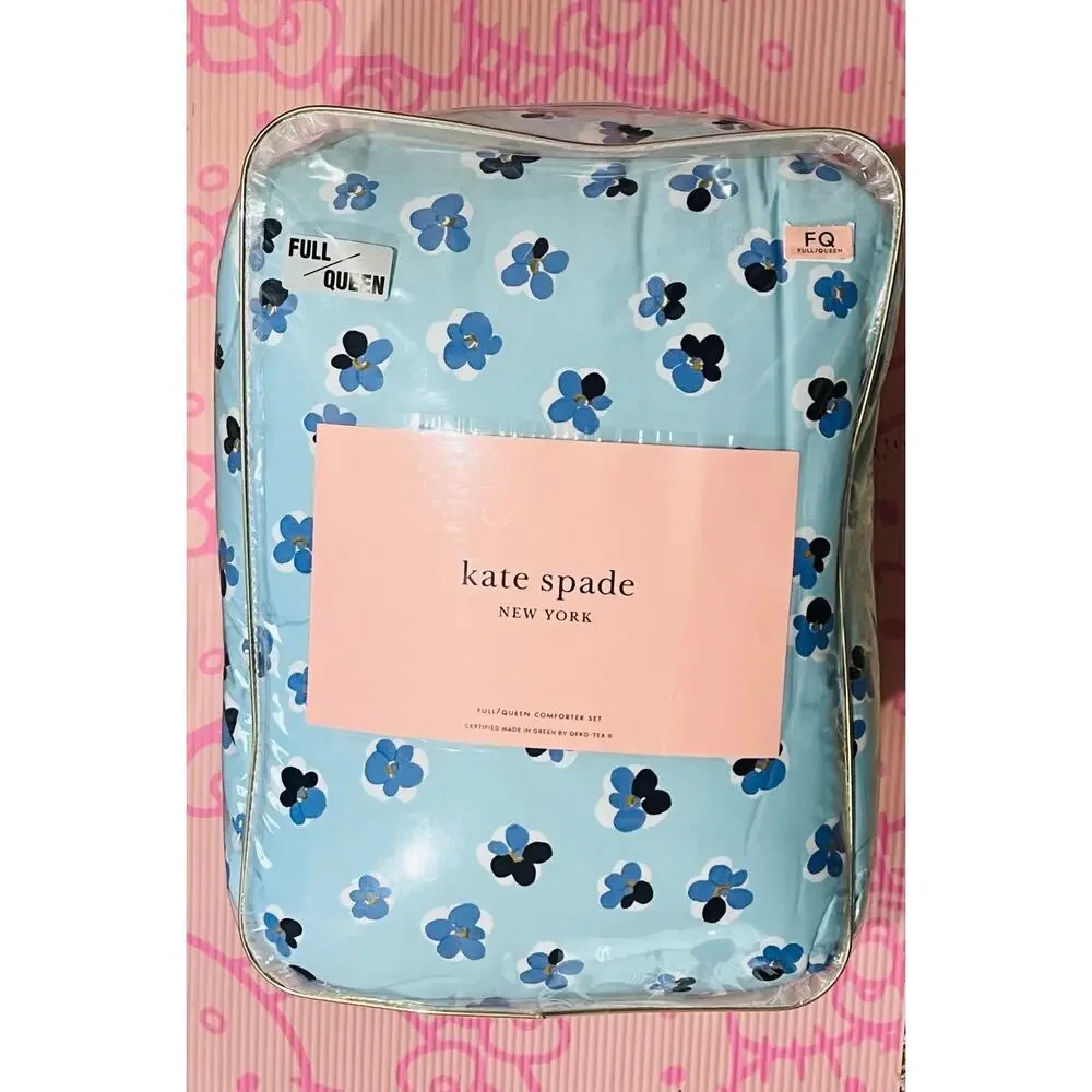 New❤️Kate Spade Cotton Sprint Floral Full/Queen Comforter Set